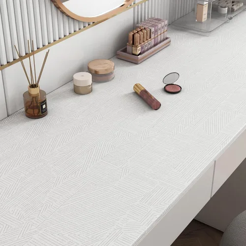 Miniatura 5 de LaCheery Papel tapiz a rayas grises y blancas para despegar y pegar, papel tapiz moderno de rayas geométricas para baño, papel adhesivo a rayas