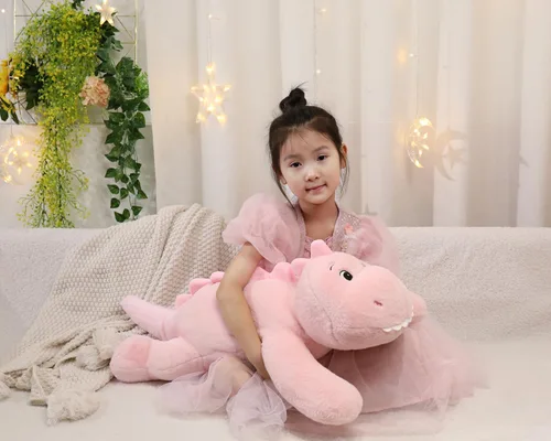 Miniatura 3 de XMV Muñeco de peluche de dinosaurio con peso de 31 pulgadas y 5 libras, peluche grande con peso, lindo juguete de peluche en forma de almohada