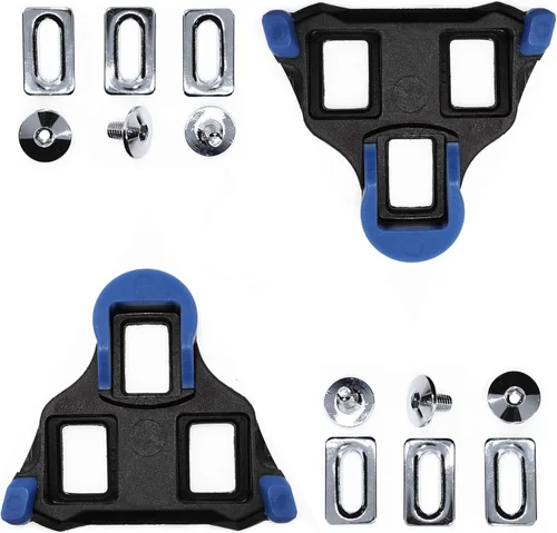 Juego de tacos de bicicleta autobloqueante de 2 grados para bicicleta de carretera, placa de pedal de ciclismo compatible con zapatos Shimano sh-12