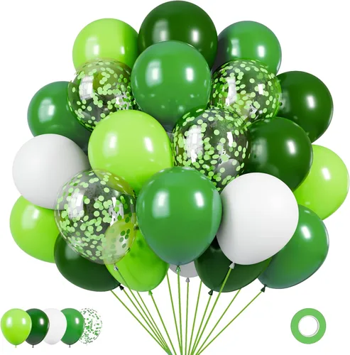 Miniatura 20 de Globos negros y metálicos plateados, 50 piezas de globos negros y plateados de 12 pulgadas, globos para fiestas para cumpleaños, graduación, Año