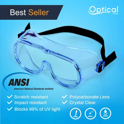 Miniatura 2 de Gafas de seguridad registradas por la FDA, antivaho que se adaptan sobre las gafas, resistentes a los arañazos, laboratorio, ciencia, química