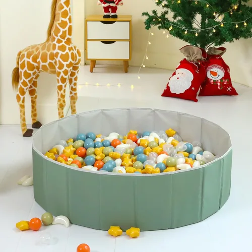 Miniatura 3 de TRENDPLAY Pozo de pelotas para niños pequeños, bebés, niños y perros, tienda de campaña plegable, corralito de juegos para gatear, casa