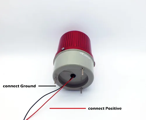Miniatura 3 de Luz estroboscópica giratoria de advertencia de seguridad roja DC12V - Luz de baliza de emergencia