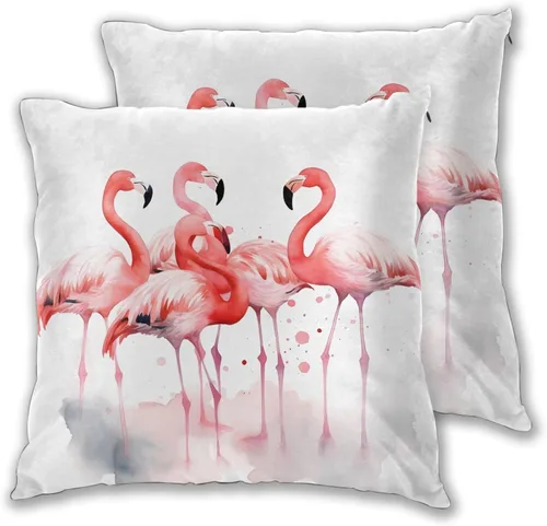 Miniatura 48 de Juego de 2 fundas de almohada cuadradas de Acción de Gracias, hojas de arce otoñales, fundas protectoras para sofá con cremallera oculta, 16 x 16