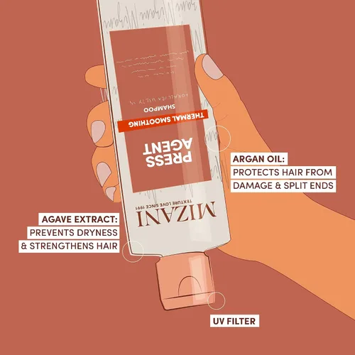 Miniatura 8 de Mizani Press Agent - Juego de champú y acondicionador sin sulfato, desenreda e hidrata el cabello para el calor, 8.5 onzas líquidas (paquete de 2)