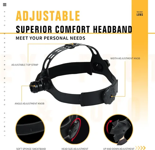 Miniatura 7 de Casco de soldadura TRQWH con luz, color verdadero, oscurecimiento automático, cascos de soldadura para hombres, capucha de soldadura con energía