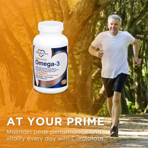 Miniatura 6 de Suplementos de aceite de pescado con recubrimiento entérico omega-3, forma de triglicéridos, 1100 mg de ácidos grasos omega-3 totales, sin lácteos