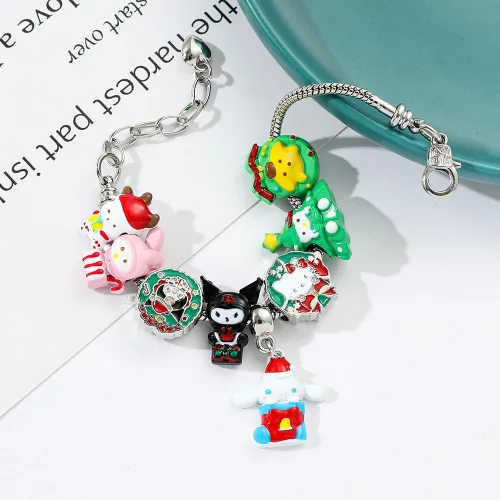 Miniatura 7 de WENZHUINS Juego de pulseras con dijes, pulsera ajustable con temática de anime, regalo de cumpleaños, Halloween, regalos de Navidad