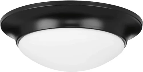 Miniatura 7 de Progress Lighting 2 luces de 14 pulgadas de montaje empotrado de vidrio grabado, interior, P350147-031, negro mate