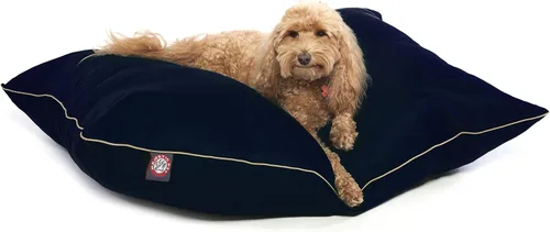 Miniatura 42 de Majestic Pet Cama rectangular para perros tamaño mediano, lavable, cama antideslizante y cómoda para mascotas, cama para jaula para perros, almohada