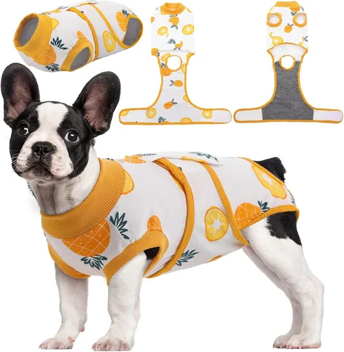 Miniatura 16 de Kuoser Traje de recuperación de cirugía para perros, traje de recuperación para perros machos hembras, mameluco para perro después de la cirugía