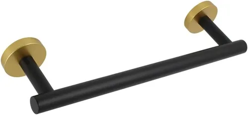 Miniatura 14 de Barra de toalla de mano de baño de 24 pulgadas en negro mate SUS 304 de acero inoxidable para montaje en pared..