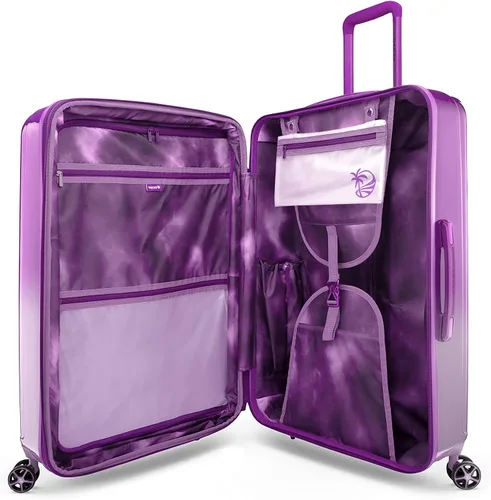 Miniatura 2 de Vacay Link Collection - Equipaje de viaje con ruedas giratorias expandibles, juego de 2 piezas (2028), Púrpura