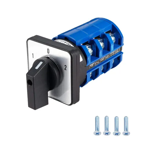 Miniatura 7 de Interruptor de cambio LW28-20 3 posiciones 8 terminales Selector de leva giratorio universal Interruptores de bloqueo 550V 20A