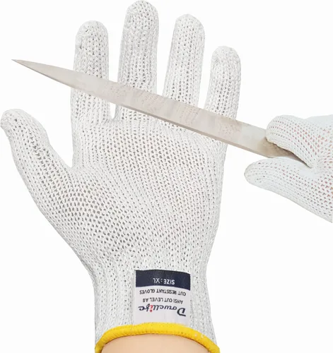 Dowellife Guantes Resistentes a Cortes Reforzados Nivel 8, Grado Alimenticio, Guantes de Seguridad para Cuchillos para Cortar Carne, Descascarar