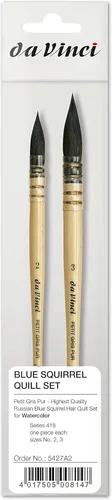 da Vinci Brushes Petit Gris Series 418 - Juego de 2 pinceles para artistas, 2 y 3, color negro 2