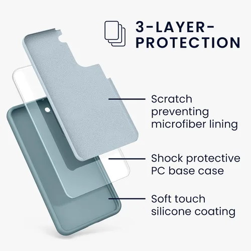 Miniatura 2 de kwmobile Funda compatible con Samsung Galaxy S22 Plus - Funda de Teléfono de Silicona TPU con acabado suave - Piedra antigua