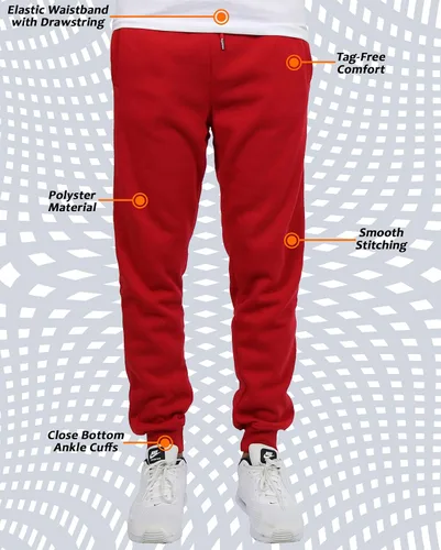 Miniatura 3 de Galaxy by Harvic Pantalones deportivos de vellón ajustados para hombre