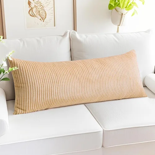 Miniatura 191 de Artscope Fundas de Almohada de Pana a Rayas Acogedoras Súper Suaves Decorativas Cuadradas Fundas de Cojín para Sofá Sillón Dormitorio Decoración