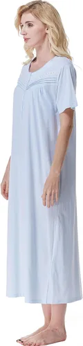 Miniatura 5 de Keyocean - Camisones para mujer, 100% algodón, suave, ligero, cómodo, ropa de dormir