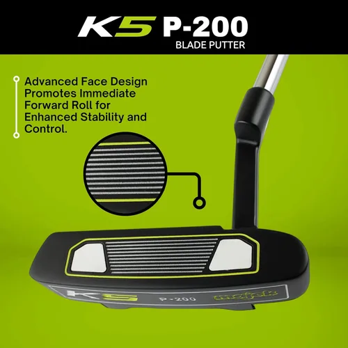 Miniatura 3 de Majek K5 P-200 Putter de golf estilo hoja diestro con alineación herramienta de mano 33 pulgadas mujeres mayores perfecto para alinear tus putts