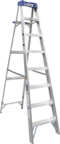 Miniatura 12 de LITE Escalera de aluminio de 4 pies con bandeja de herramientas, capacidad de carga de 250 libras, tipo I, LP-2111-04