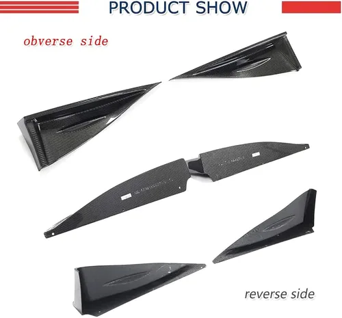 Miniatura 6 de Faldas laterales de fibra de carbono para Subaru BRZ Toyota GR86 2022-2023 2 piezas de esquinas divisoras laterales traseras