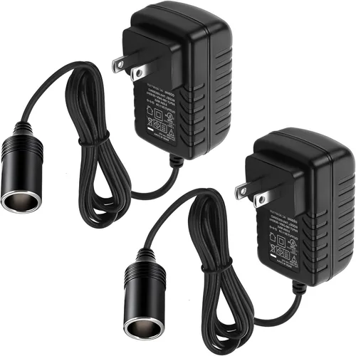 Miniatura 8 de Convertidor de 110V a 12V, adaptador de encendedor de cigarrillos para coche - Convertidor de CA a CC (110V-240V a 12V), adaptador de corriente