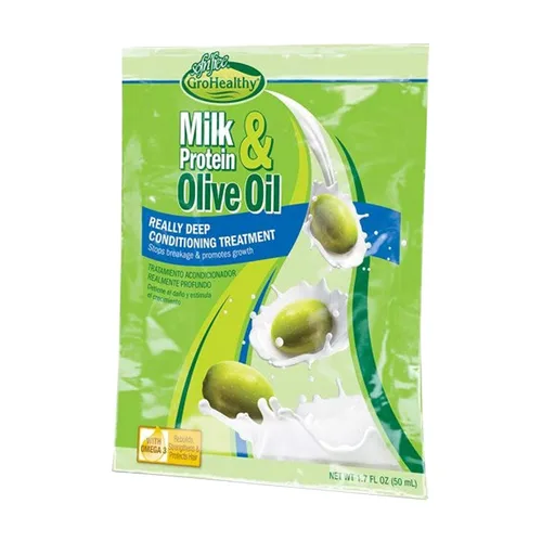 Máscara capilar con proteína de leche y aceite de oliva para el cabello, tratamiento acondicionador profundo, fortalece, repara, detiene la rotura y
