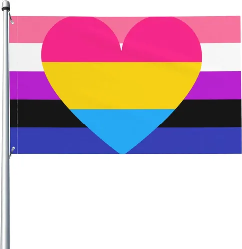 Miniatura 15 de Sapphic - Bandera de orgullo rosa para fiesta de bienvenida al aire libre, decoración exterior para el hogar, casa, jardín, patio, bandera grande