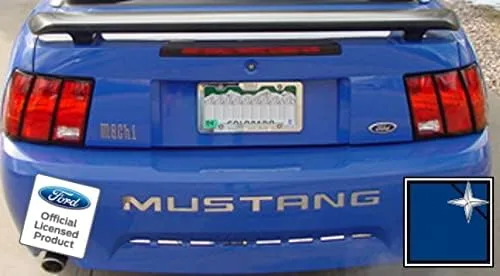 Miniatura 11 de Adhesivos de letras para parachoques trasero para Ford Mustang Negro (Brillo) -CB (se adapta a 1999-2004)