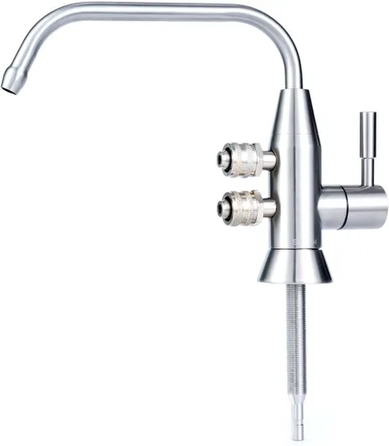 Grifo de agua alcalina, 1/2 "grifo ionizador de dos caños de acero inoxidable para sistema de filtración de ionizador de agua alcalina