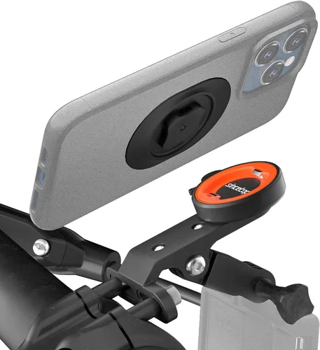 sincetop Soporte de teléfono para bicicleta de montaña, soporte frontal para teléfono celular Bcycle - 1S bloqueo rápido y liberación de aluminio