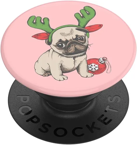 Miniatura 10 de PopSockets - Agarre para teléfono con soporte expandible, agarre adhesivo - Tidepool Candy Cane Lane