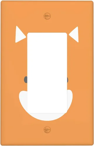 Miniatura 74 de Cubierta de interruptor de luz dúplex de elefante de dibujos animados de 1 banda, cubiertas de enchufe, placa frontal decorativa para receptáculo