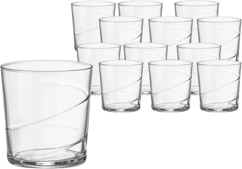 Miniatura 14 de Bormioli Rocco Bodega Collection - Juego de 12 vasos medianos de 12 onzas para agua, bebidas y cócteles, vasos de vidrio templado transparente de 12