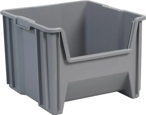 Miniatura 8 de Akro-Mils 13014 Stak-N-Store - Contenedor de almacenamiento de plástico apilable de servicio pesado con frente abierto
