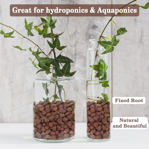 Miniatura 6 de Legigo 2 LB de piedras de arcilla Leca orgánicas para plantas, bolas de Leca 100% naturales de 4mm-16mm para plantas de interior, piedras de arcilla