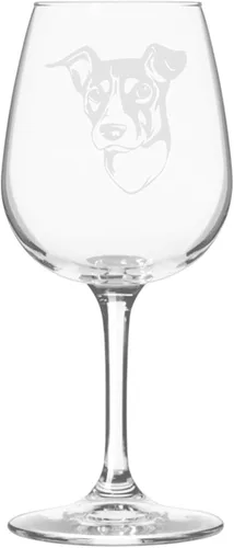 Miniatura 355 de Copa de vino de 12.75 onzas con diseño de perro grabado