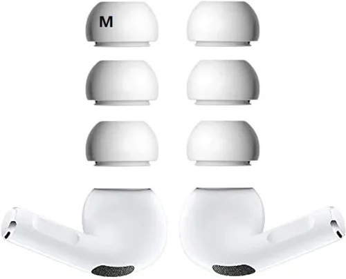 Almohadillas de repuesto para AirPods Pro, JNSA Air Pods Pro Covers Air Pods Pro, almohadillas de silicona para los oídos, 3 pares, tamaño mediano,