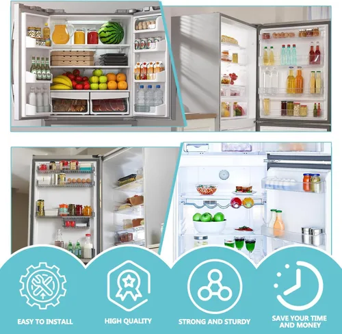 Miniatura 4 de WPW10710203 W10710203 Estante de puerta de refrigerador para Whirlpool wrs588fihz00 wrs588fihz04 wrs588fihz06 msf25d4mdm02 Contenedor de estante