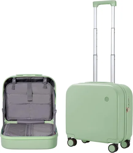 Mixi - Maleta con ruedas giratorias, de policarbonato, rígida, con cubierta y cerradura TSA, estuche de viaje ligero, de 16, 20, 22, 24 y 28 pulg,