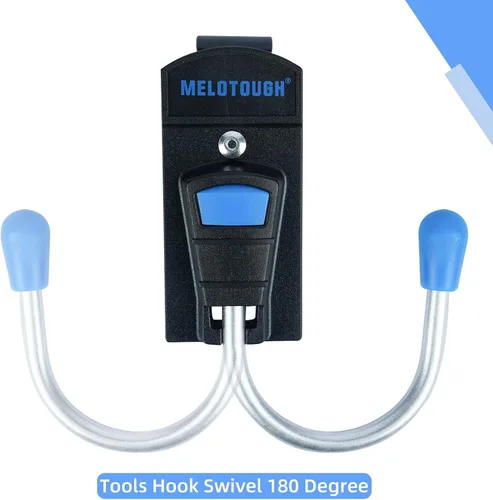 Miniatura 3 de MELOTOUGH Funda para herramientas con gancho para cinturón de herramientas con clip de metal para cinturón de trabajo (azul)