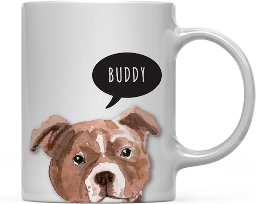Miniatura 65 de Andaz Press Taza de café personalizada de 11 onzas para perro, Shih Tzu Shorter Haired Up Close, paquete de 1 Shih Tzu pelo más corto personalizado