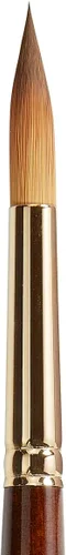 Miniatura 5 de KINGART Premium Finesse 8020-14 Ultra Round Series - Brocha para artista, pelo sintético Kolinsky Sable, mango corto, acuarela y pinturas al óleo