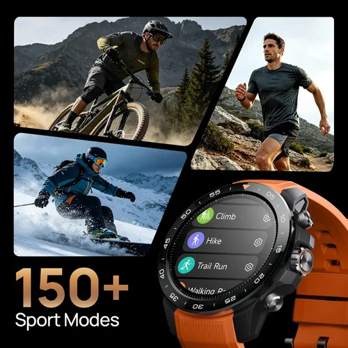 Miniatura 9 de mibro GS Explorer S - Reloj inteligente resistente para hombre con cerámica resistente a los arañazos y pantalla AMOLED de 1.32 pulgadas, batería