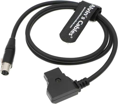 Alvin's Cables 12V TV Lógica Monitor Cable de alimentación Mini XLR 4 Pin hembra a D Tap para cámaras Monitor