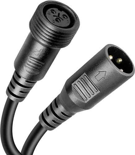 Miniatura 4 de Cable de cable de luces de escenario al aire libre, cable DMX aterproof de 3.3 ft/3.2 pies con XLR macho para luz Par LED impermeable usada por