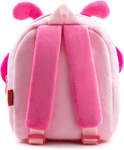 Miniatura 3 de Mochila con diseño de animales, animal de felpa, minibolsa de viaje para niño de 2-6 años, Rosado (Pink Butterfly)), B07SNTZL8P