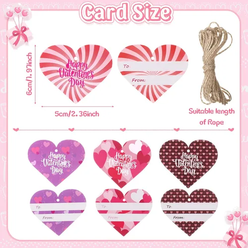 Miniatura 3 de Jerify 48 patos de 2 pulgadas para San Valentín para niños, regalos de intercambio de aula, patos de goma para el día de San Valentín con tarjetas